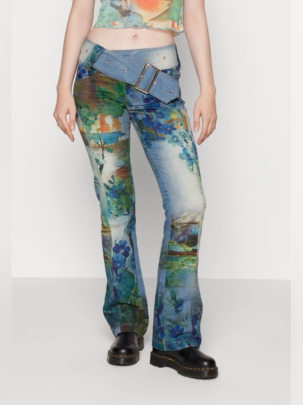 Jaded London La Rambla Denim Low Rise Jeans 25